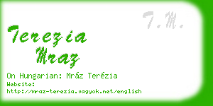 terezia mraz business card